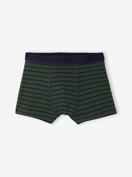 Pack of 5 boxers for boys khaki - vertbaudet enfant 