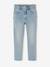 Jean slim fille morphologie large bleu clair+bleu moyen - vertbaudet enfant 