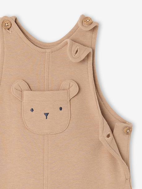 Dungarees for newborn baby boys marl beige - vertbaudet enfant 