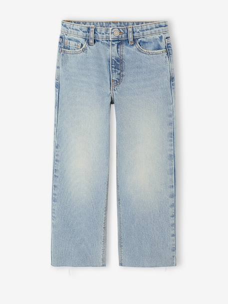 Straight-leg jeans for girls light blue+medium blue - vertbaudet enfant 