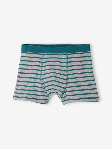 Pack of 5 boxer shorts for boys anthracite - vertbaudet enfant 