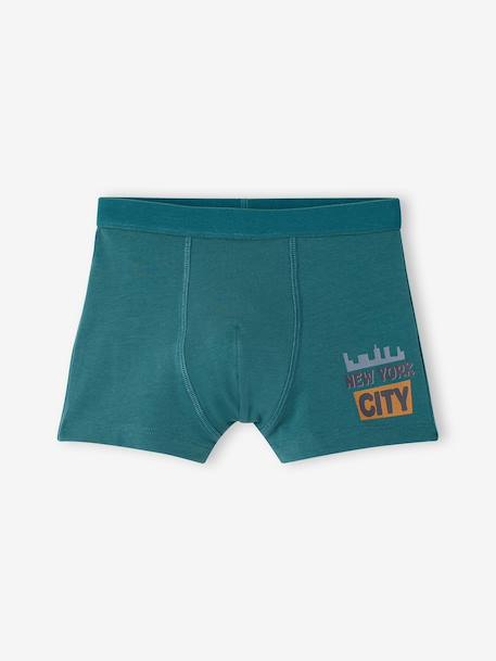 Lot de 5 boxers garçon anthracite - vertbaudet enfant 