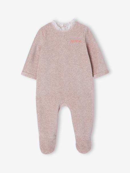 Lot de 2 dors-bien bébé fille dos pressionné beige chiné - vertbaudet enfant 
