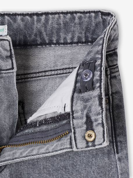 Girl's wide-leg star jeans denim grey+light blue - vertbaudet enfant 
