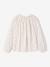 Blouse fille manches smockées ivoire+vanille+vert sauge - vertbaudet enfant 