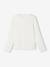 Long-sleeved T-shirt for girls ecru+taupe - vertbaudet enfant 