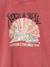 Long-sleeved T-shirt for girls chambray blue+old rose - vertbaudet enfant 