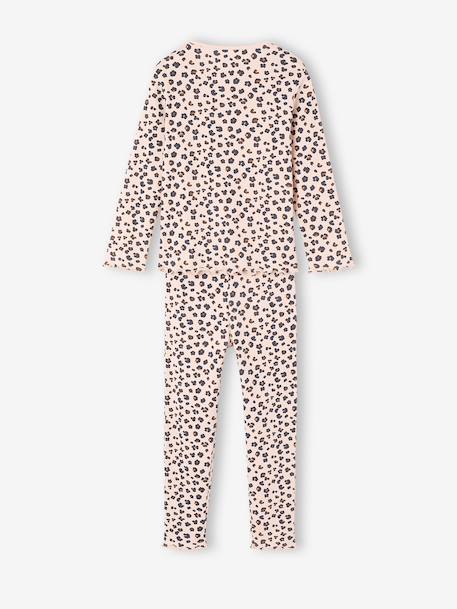 Pack of 2 long-sleeved pyjamas for girls pale pink - vertbaudet enfant 