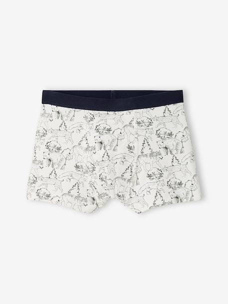 Lot de 5 boxers garçon kaki - vertbaudet enfant 