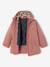 3-in-1 detachable parka for girls blush+navy blue - vertbaudet enfant 