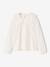 Long-sleeved T-shirt for girls ecru+pale pink - vertbaudet enfant 