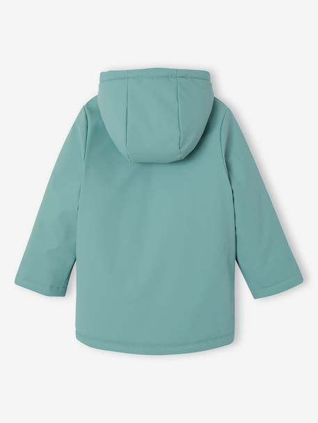 Raincoat with Sherpa Lining for Girls anthracite+green+indigo+mauve+multicoloured - vertbaudet enfant 
