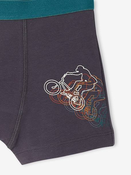 Pack of 5 boxer shorts for boys anthracite - vertbaudet enfant 