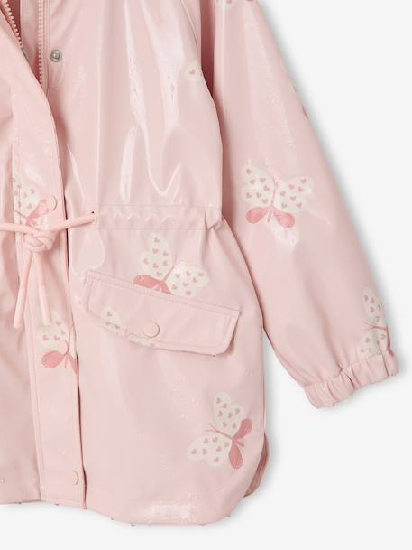 Ciré fille à capuche motifs magiques bleu ciel+rose+rose pâle+sauge imprimé - vertbaudet enfant 