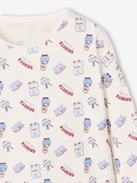 Lot de 2 pyjamas fille beige - vertbaudet enfant 