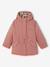 3-in-1 detachable parka for girls blush+navy blue - vertbaudet enfant 