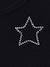 Cropped short-sleeved T-shirt for girls black - vertbaudet enfant 