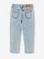 Girls' embroidered floral Mom jeans blue+light blue+medium blue - vertbaudet enfant 