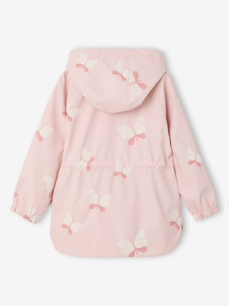 Ciré fille à capuche motifs magiques bleu ciel+rose+rose pâle+sauge imprimé - vertbaudet enfant 