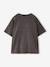 Short-sleeved T-shirt for girls anthracite+ecru - vertbaudet enfant 