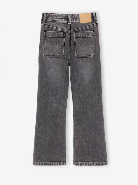 Jean flare fille bleu clair+bleu moyen+denim gris - vertbaudet enfant 