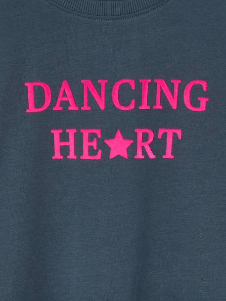 Long-sleeved T-shirt for girls green+ink blue+pale pink - vertbaudet enfant 