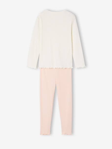 Pack of 2 long-sleeved pyjamas for girls pale pink - vertbaudet enfant 