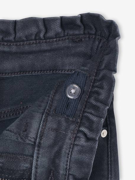 Pantalon slim fille morphologie large encre+mauve - vertbaudet enfant 