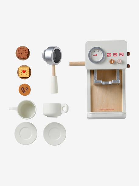 Machine à café rétro Flower en bois FSC® rose - vertbaudet enfant 