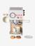 Machine à café rétro Flower en bois FSC® rose - vertbaudet enfant 
