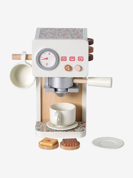 Retro wooden coffee machine Flower FSC®100% rose - vertbaudet enfant 