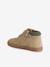 Baskets enfant garçon cuir montantes zippées et élastiquées beige+marine - vertbaudet enfant 