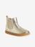 Zip-up boots for girls gold - vertbaudet enfant 