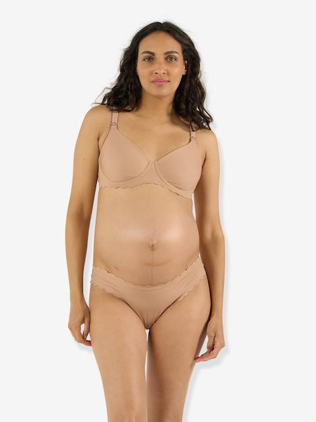 Soutien-gorge de maternité et allaitement moka+vieux rose - vertbaudet enfant 