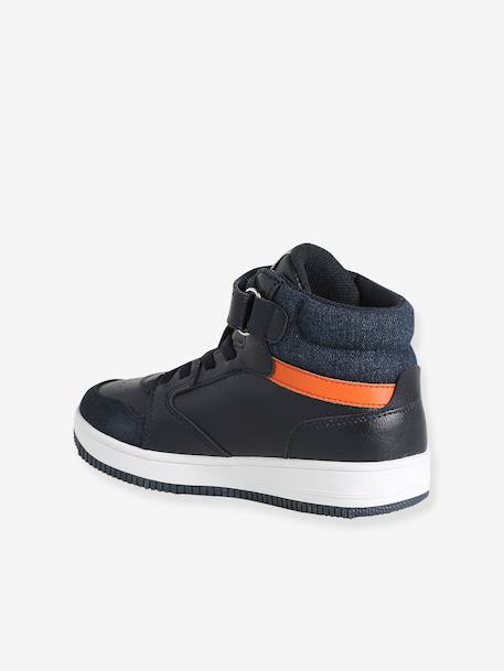 High-top trainers for boys navy blue - vertbaudet enfant 