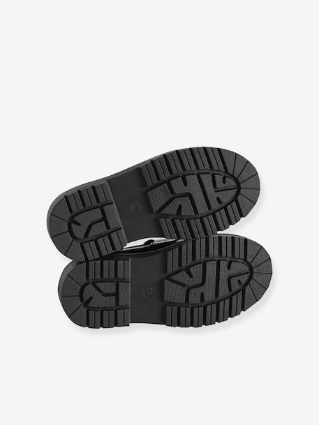 Mocassins fille synthétique noir - vertbaudet enfant 