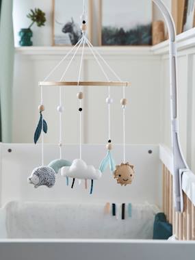 Nursery-Cot Mobiles-Musical Mobile Set with Organic Cotton* Toys, BIO NATURE