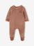 Pack of 3 baby sleepsuits with back opening marl beige+marl grey+sage green - vertbaudet enfant 
