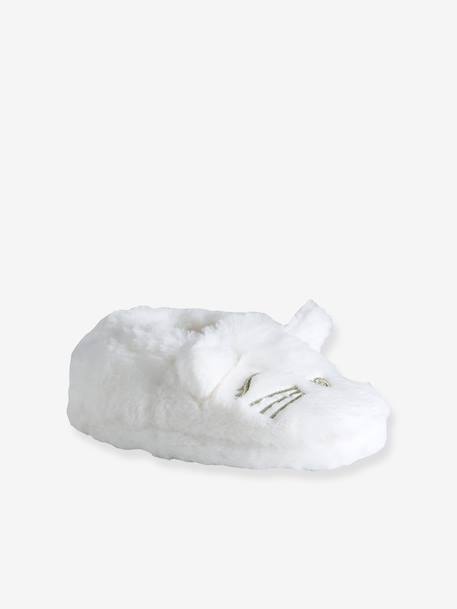 Chausson fille écru+rose pâle - vertbaudet enfant 