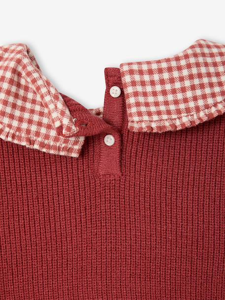 2-in-1 jumper for girls navy blue+tomato red - vertbaudet enfant 
