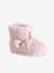Chaussons montants enfant beige imprimé+rose - vertbaudet enfant 