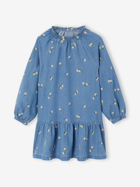 Dress for girls denim blue - vertbaudet enfant 