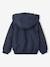 Sherpa-Lined Hooded Windcheater for Girls navy blue+rose - vertbaudet enfant 