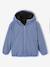 Blouson réversible à capuche garçon bleu grisé+vert sapin - vertbaudet enfant 