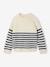 Jumper for girls ecru+navy blue - vertbaudet enfant 