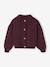 Cardigan with jewel buttons for girls plum - vertbaudet enfant 