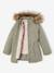 3-in-1 Parka with Hood for Girls black+GREEN DARK SOLID+grey green+khaki+PURPLE MEDIUM SOLID+sage - vertbaudet enfant 