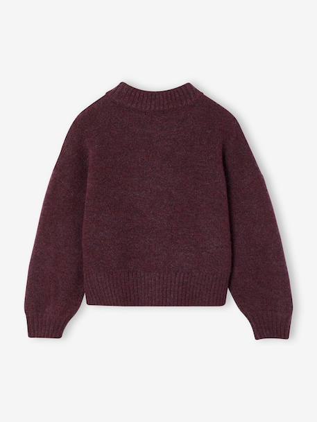 Boxy jumper for girls plum+rose - vertbaudet enfant 