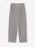 Tailored trousers for girls marl grey+navy blue - vertbaudet enfant 