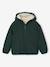 Reversible hooded jacket for boys fir green+grey blue - vertbaudet enfant 